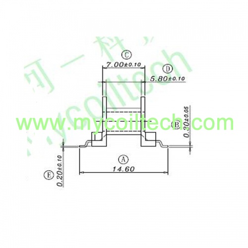 SMD EP10 ferrite bobbin