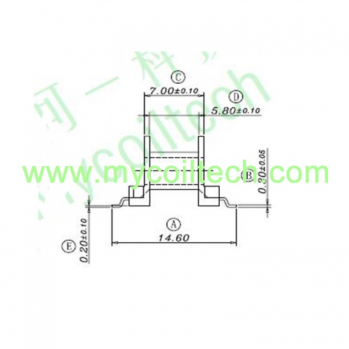 SMD EP10 ferrite bobbin