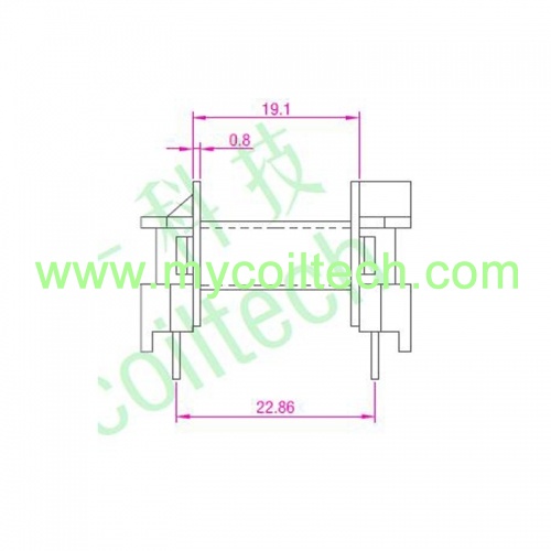 7+7 pins EE30 coil bobbin