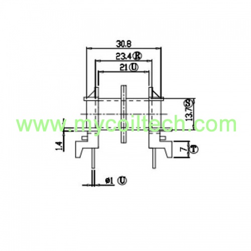 ETD34 horizontal transformer