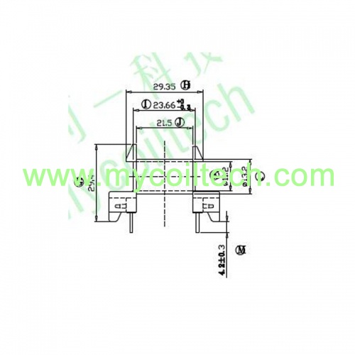 7+7 pins ETD34 transformer